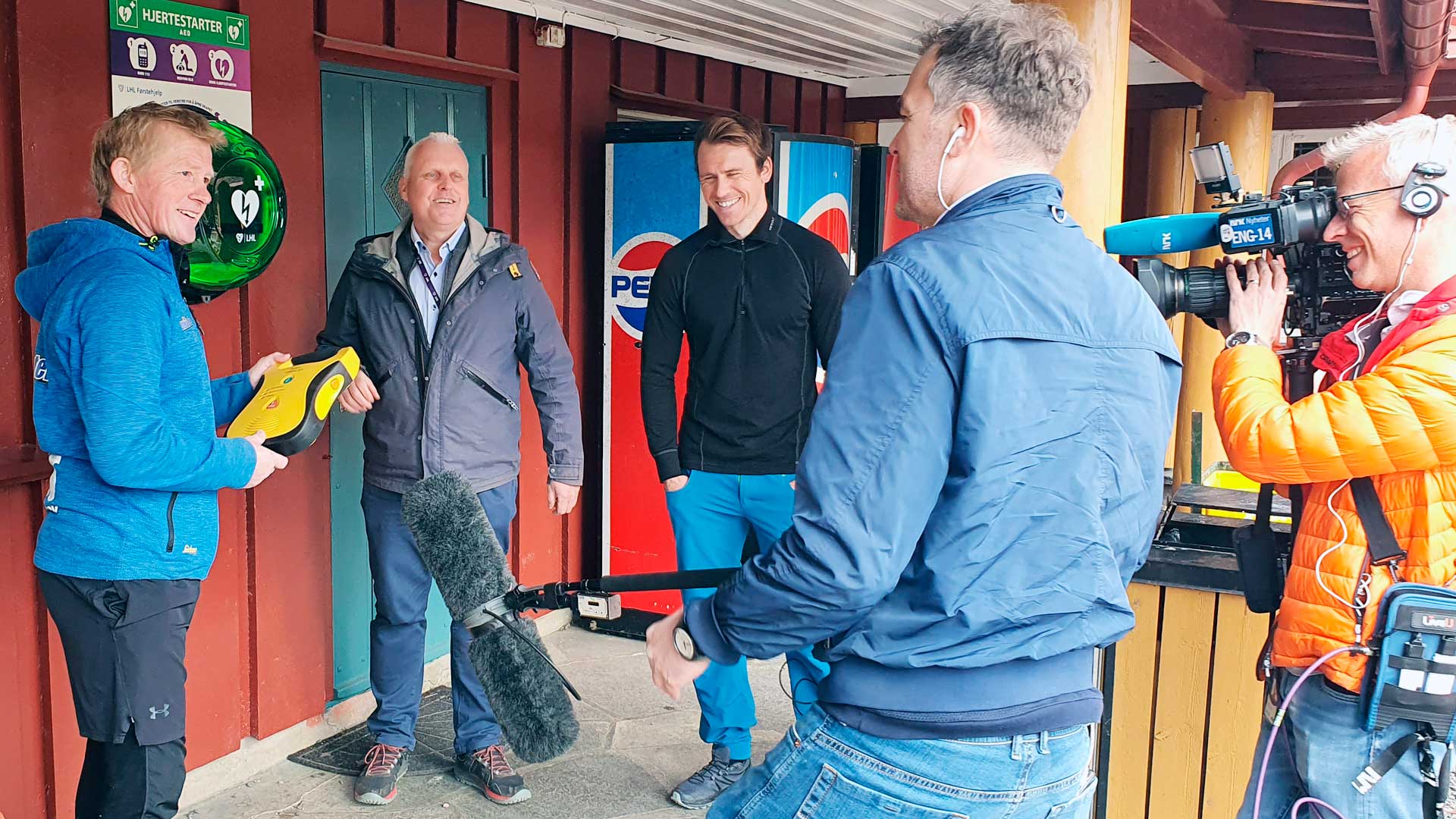 Utdeling av hjertestarter på Ullevaalseter