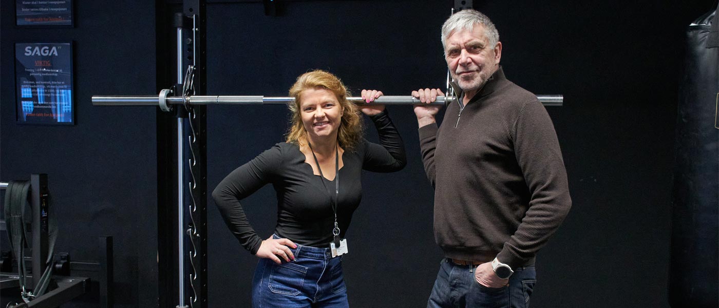 Kolskoordinator Kristina Foosnæs Ertsås, Steinkjer kommune og Jan Frode Hagstrøm, leder i LHL Steinkjer