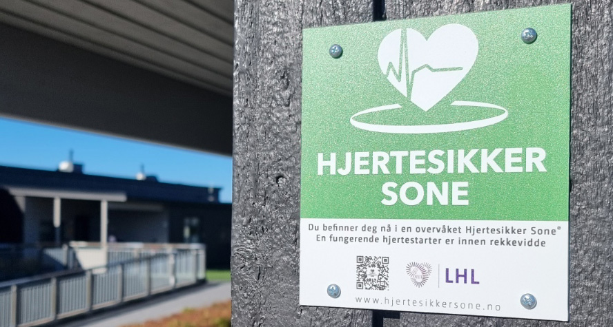 Bilde av Hjertesikker sone-skilt